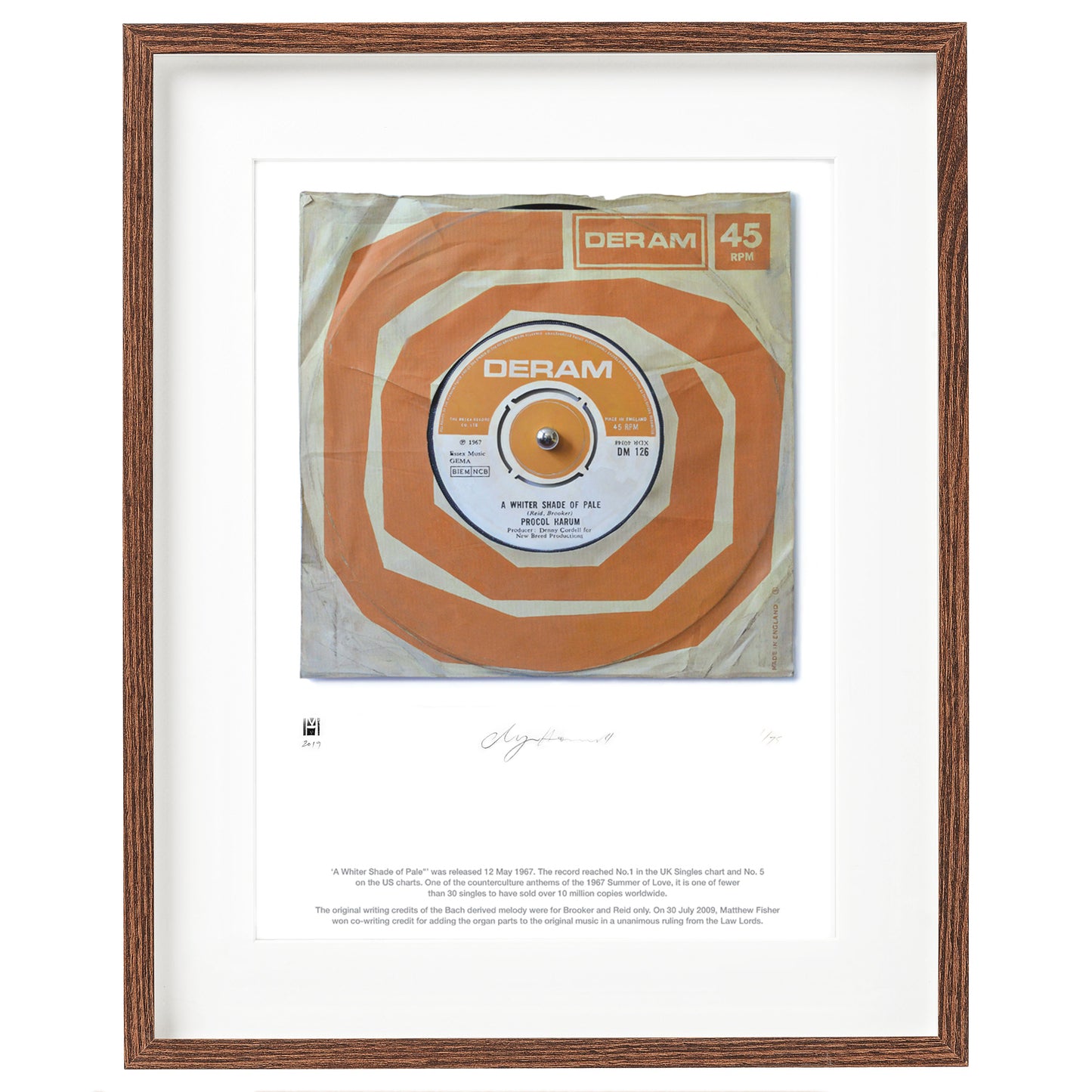 "A Whiter Shade Of Pale'' by Procol Harum Limited Edition Prints of Original Painting