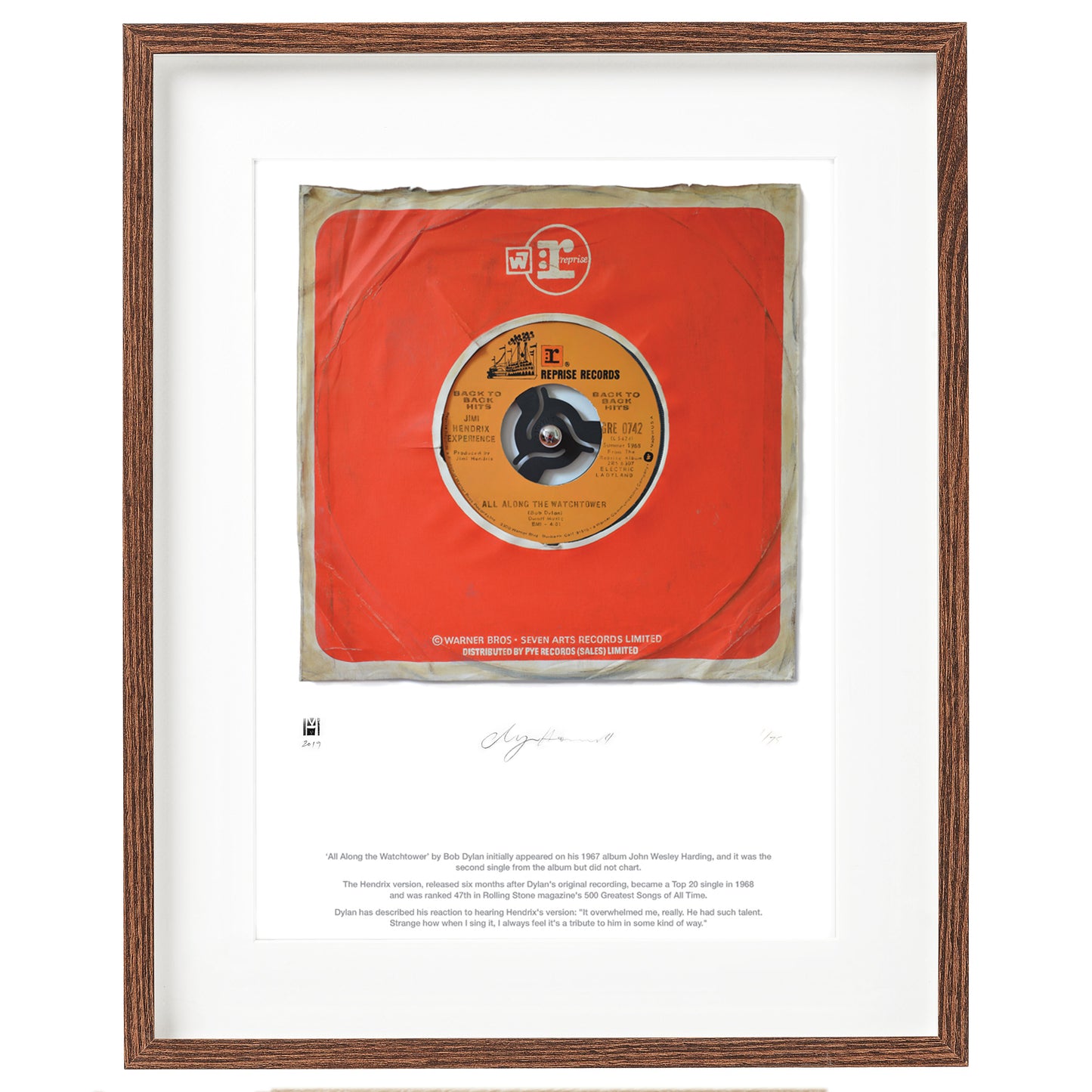 "All Along The Watchtower'' by Jimi Hendrix Limited Edition Prints of Original Painting