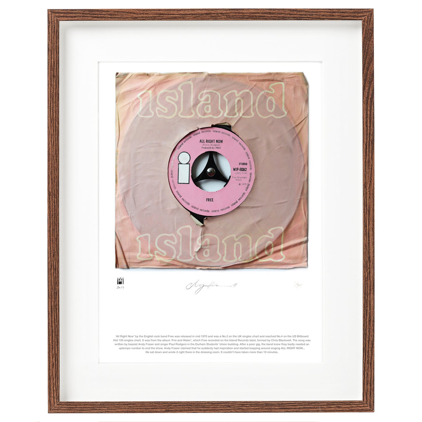 "All Right Now'' by Free Limited Edition Prints of Original Painting