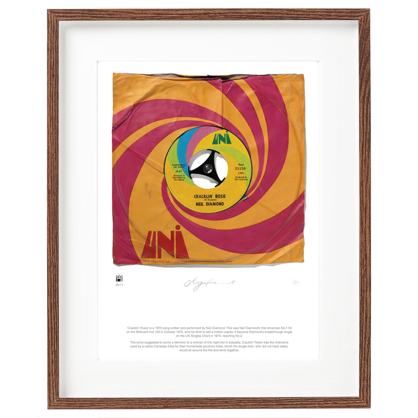 "Cracklin'' Rosie'' by Neil Diamond Limited Edition Poster Prints of Original Painting