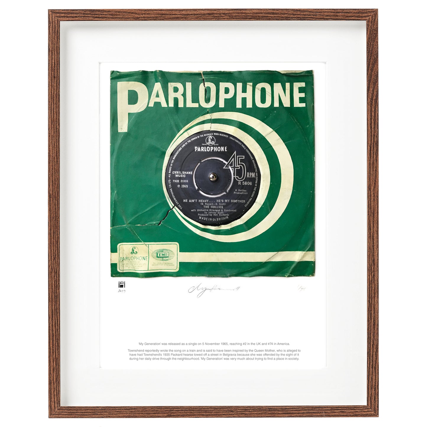 'He Ain''t Heavy, He''s My Brother'' by The Hollies Limited Edition Prints of Original Painting