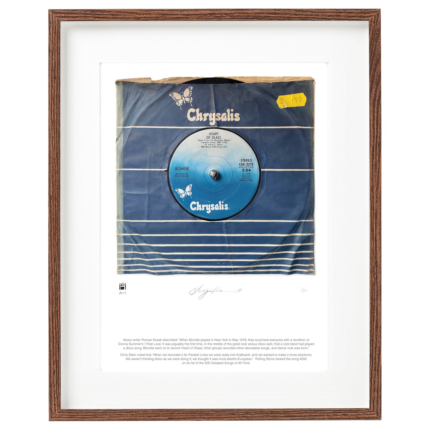 "Heart Of Glass'' by Blondie Limited Edition Prints of Original Painting