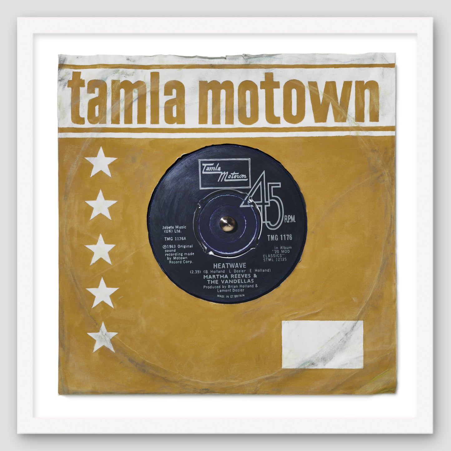 "Heatwave'' by Martha Reeves & The Vandellas Limited Edition Print of Original Painting