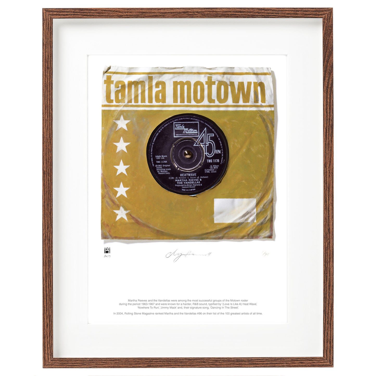 "Heatwave'' by Martha Reeves & The Vandellas Limited Edition Print of Original Painting