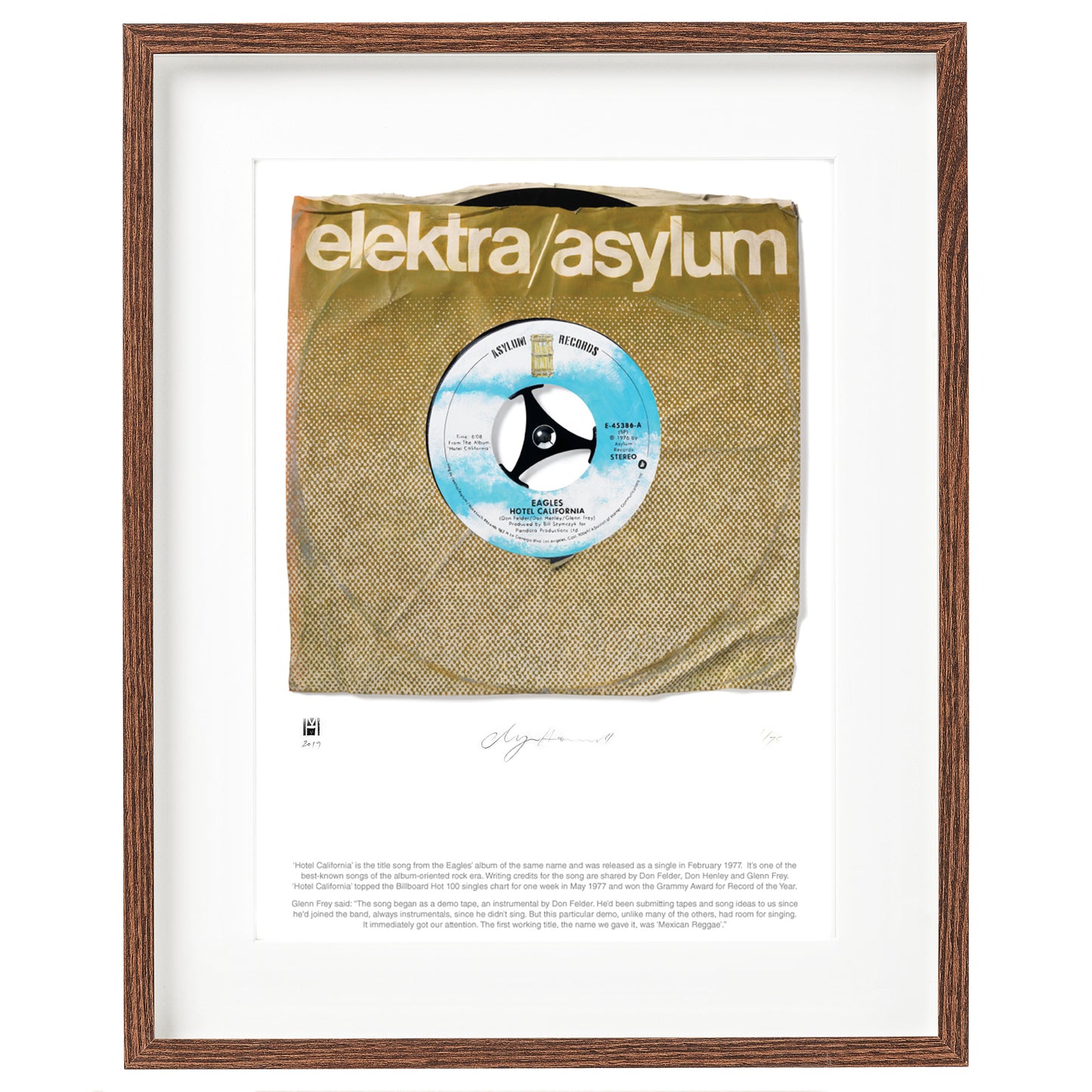 "Hotel California'' by Eagles Limited Edition Prints of Original Painting