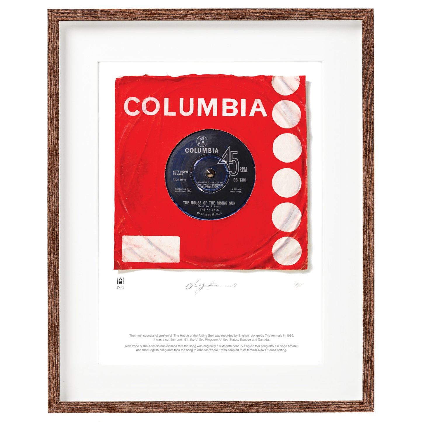 "The House of the Rising Sun'' by The Animals Limited Edition Prints of Original Painting