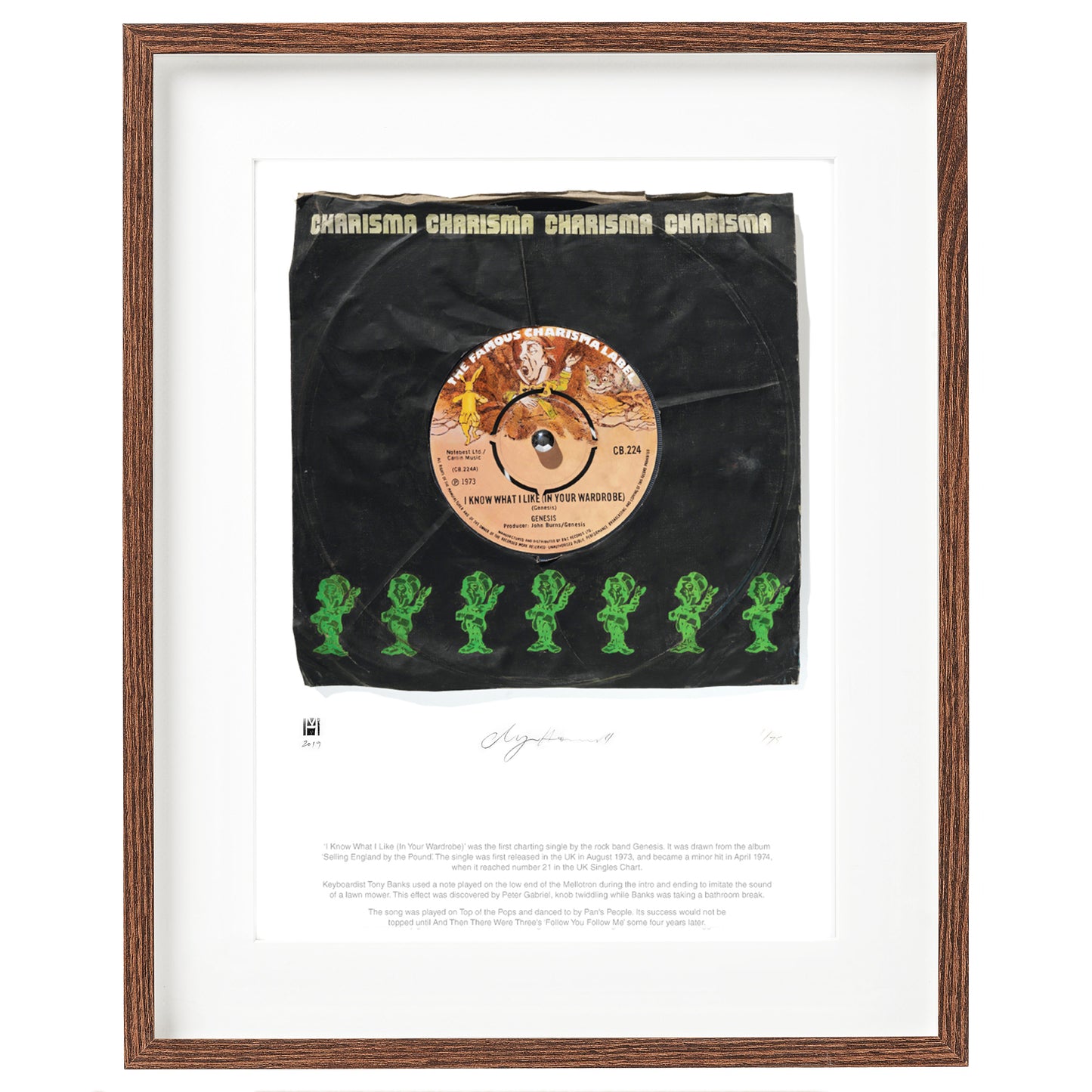 "I Know What I Like (In Your Wardrobe)'' Genesis Ltd Edition Prints of Original Painting