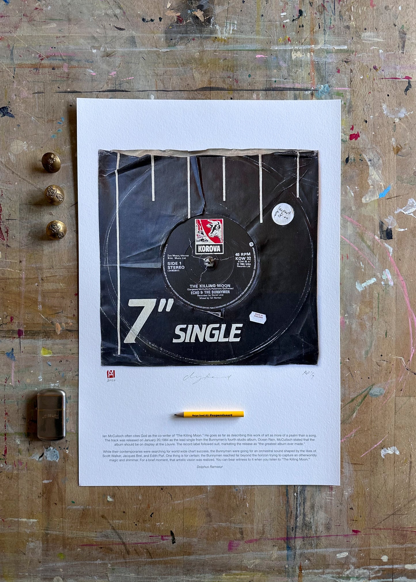 "The Killing Moon" by Echo & The Bunnymen Limited Edition Prints of Original Painting