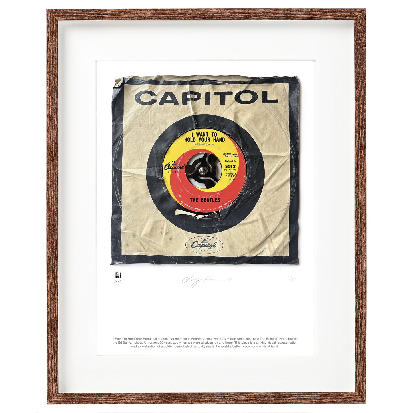 "I Want To Hold Your Hand" by The Beatles Limited Edition Prints of Original Painting