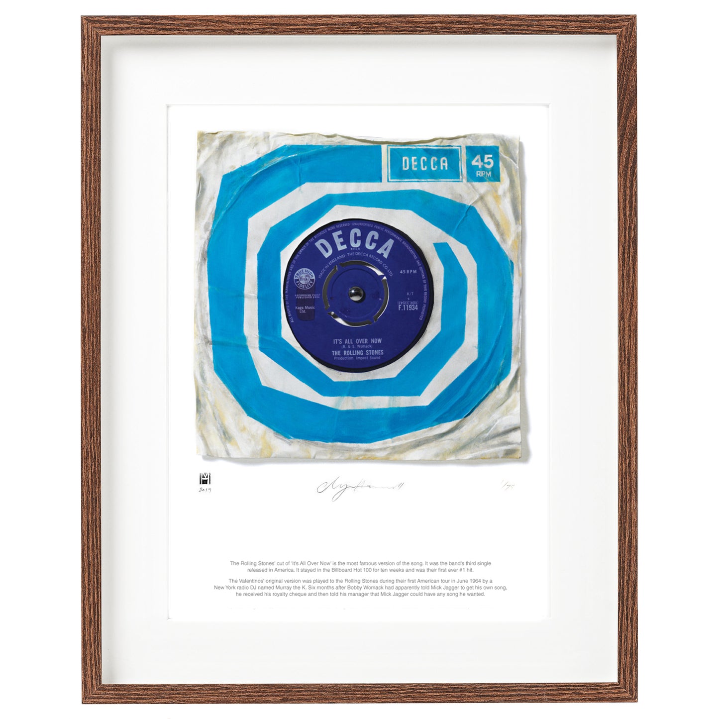 "It''s All Over Now'' by The Rolling Stones Limited Edition Prints of Original Painting