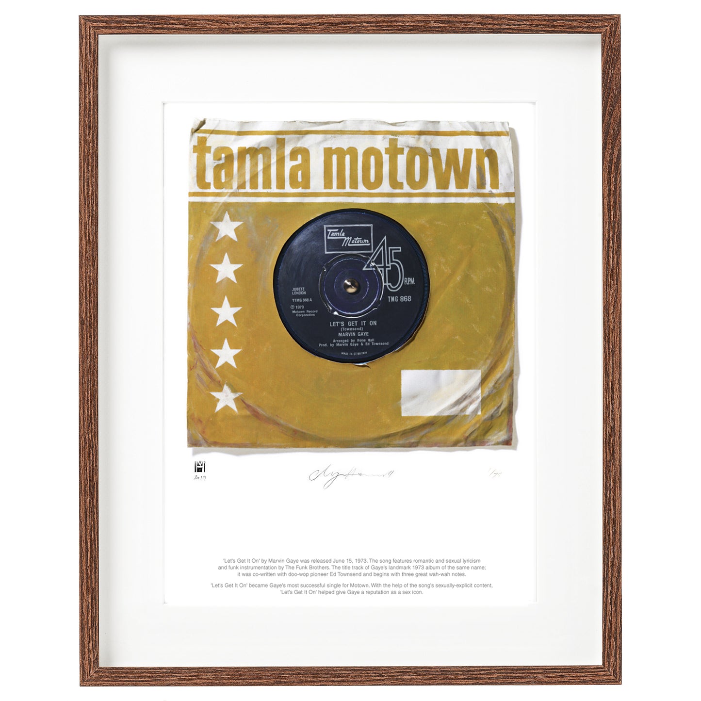 "Let's Get It On'' by Marvin Gaye Limited Edition Poster Prints of Original Painting