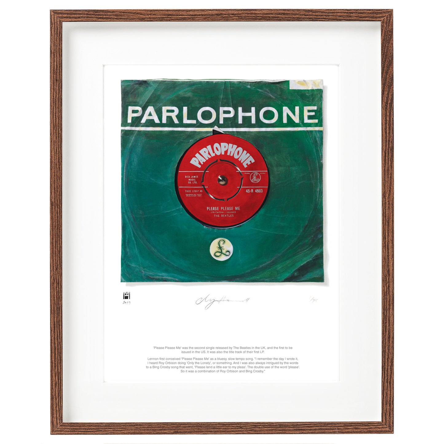 "Please Please Me'' by The Beatles Limited Edition Prints of Original Painting