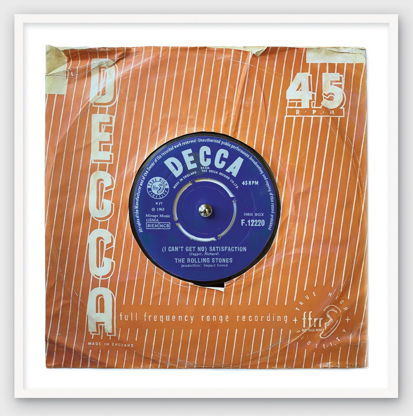 "(I Can''t Get No) Satisfaction'' by Rolling Stones Limited Edition Print of Original Painting