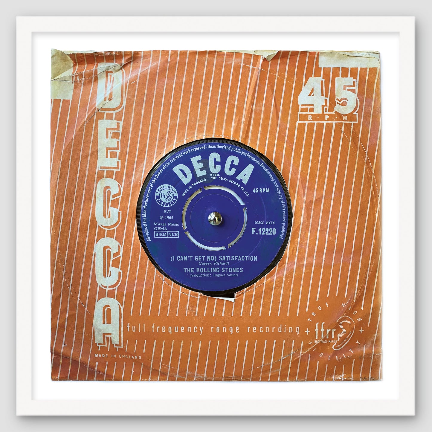 "(I Can''t Get No) Satisfaction'' by Rolling Stones Limited Edition Print of Original Painting