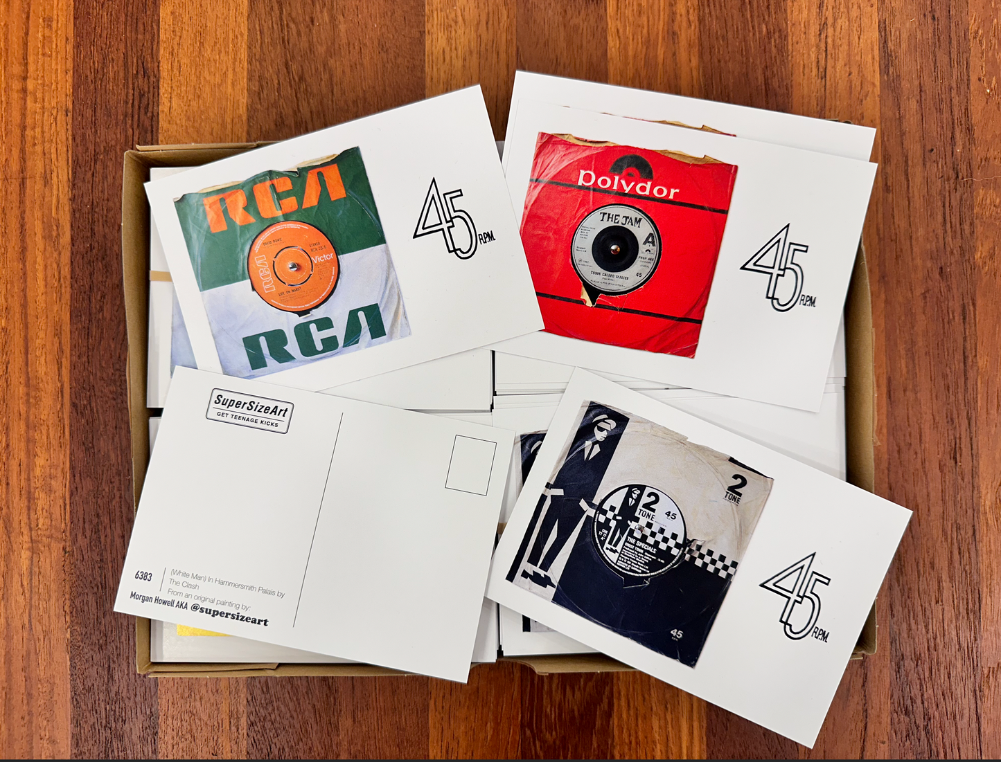 Postcard Set - The Jam, The Clash, The Specials, David Bowie