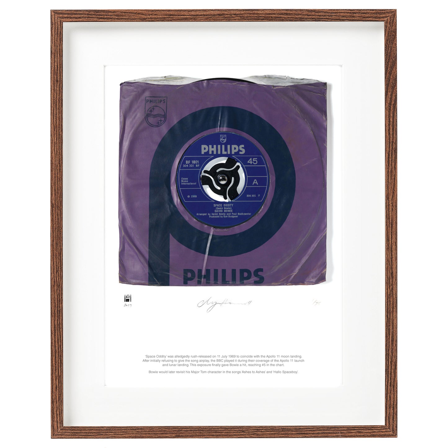 "Space Oddity'' by David Bowie Limited Edition Prints of Original Painting