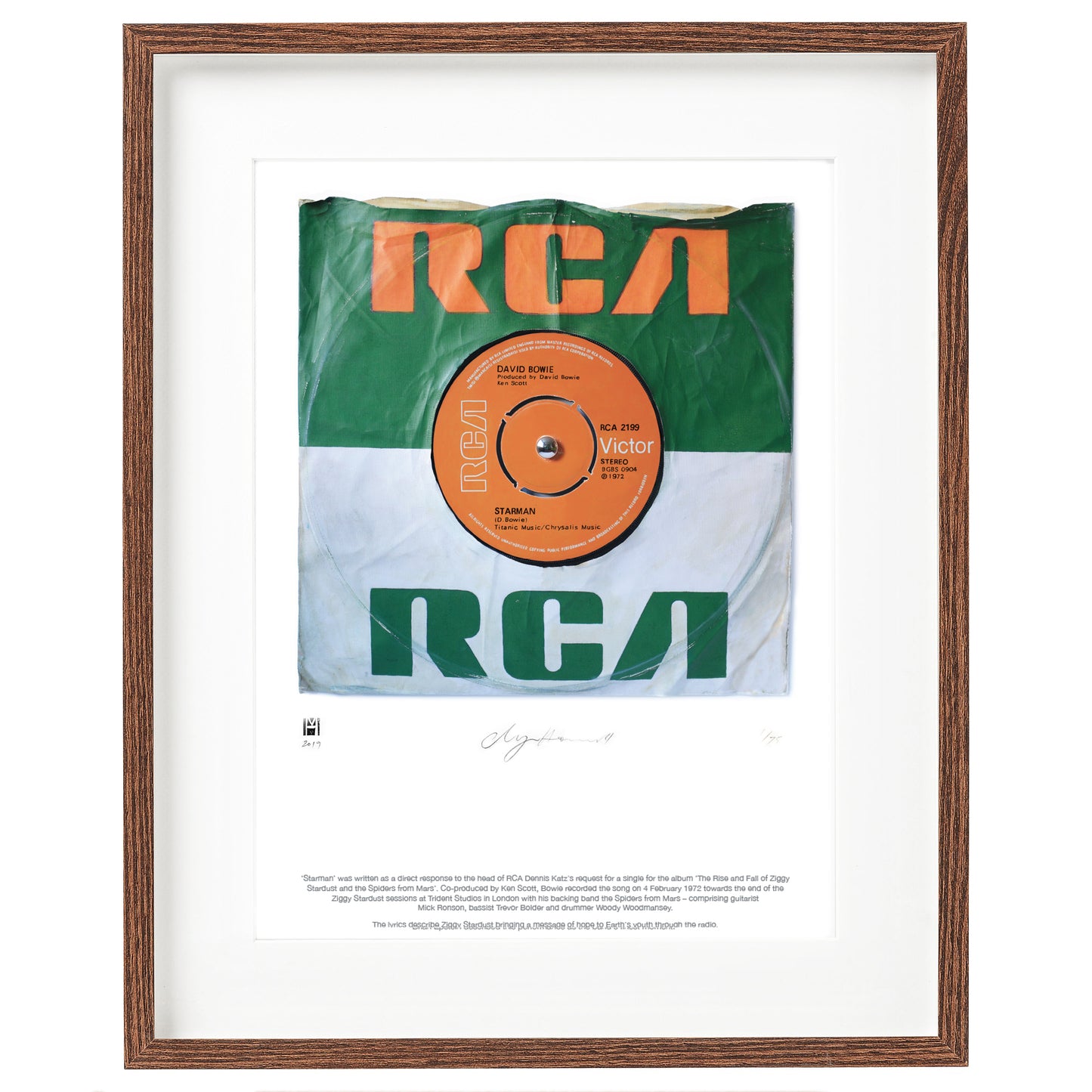 ''Starman'' by David Bowie Limited Edition Prints of Original Painting