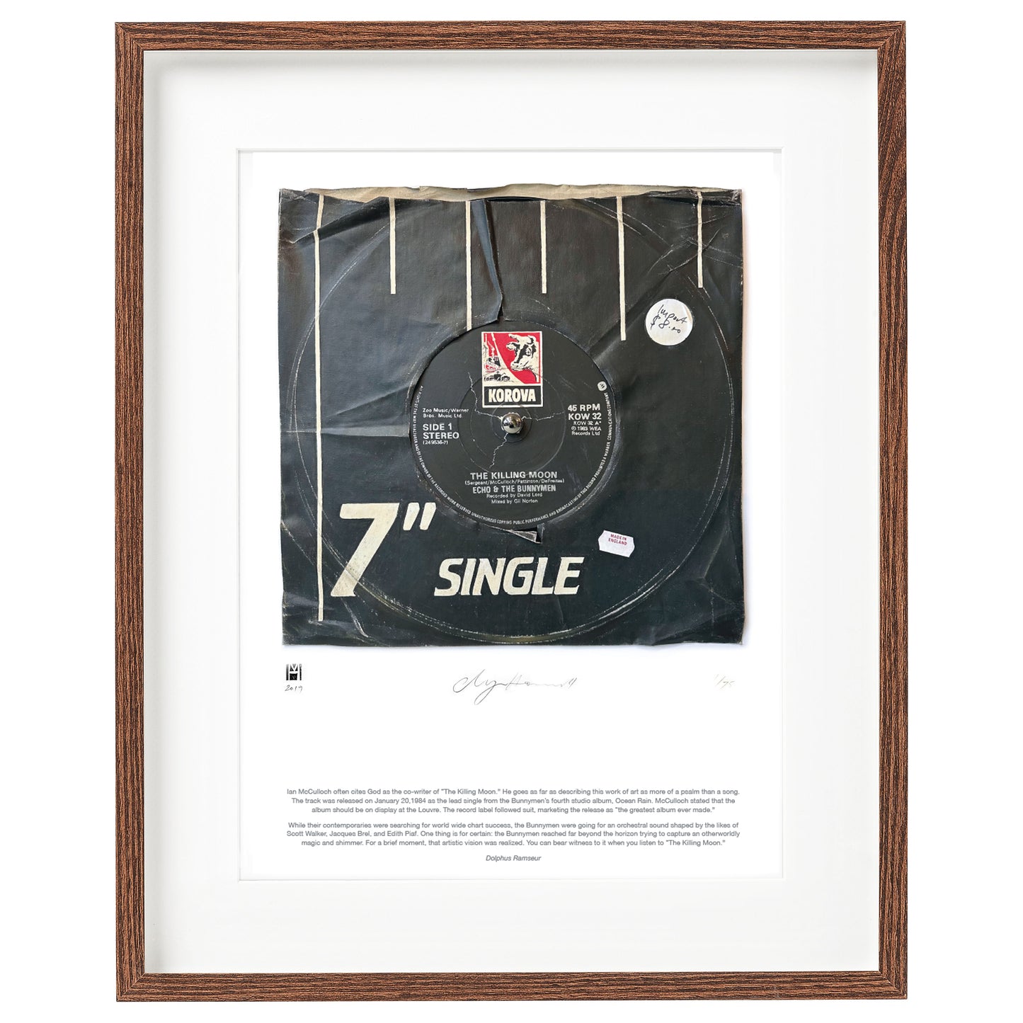 "The Killing Moon" by Echo & The Bunnymen Limited Edition Prints of Original Painting