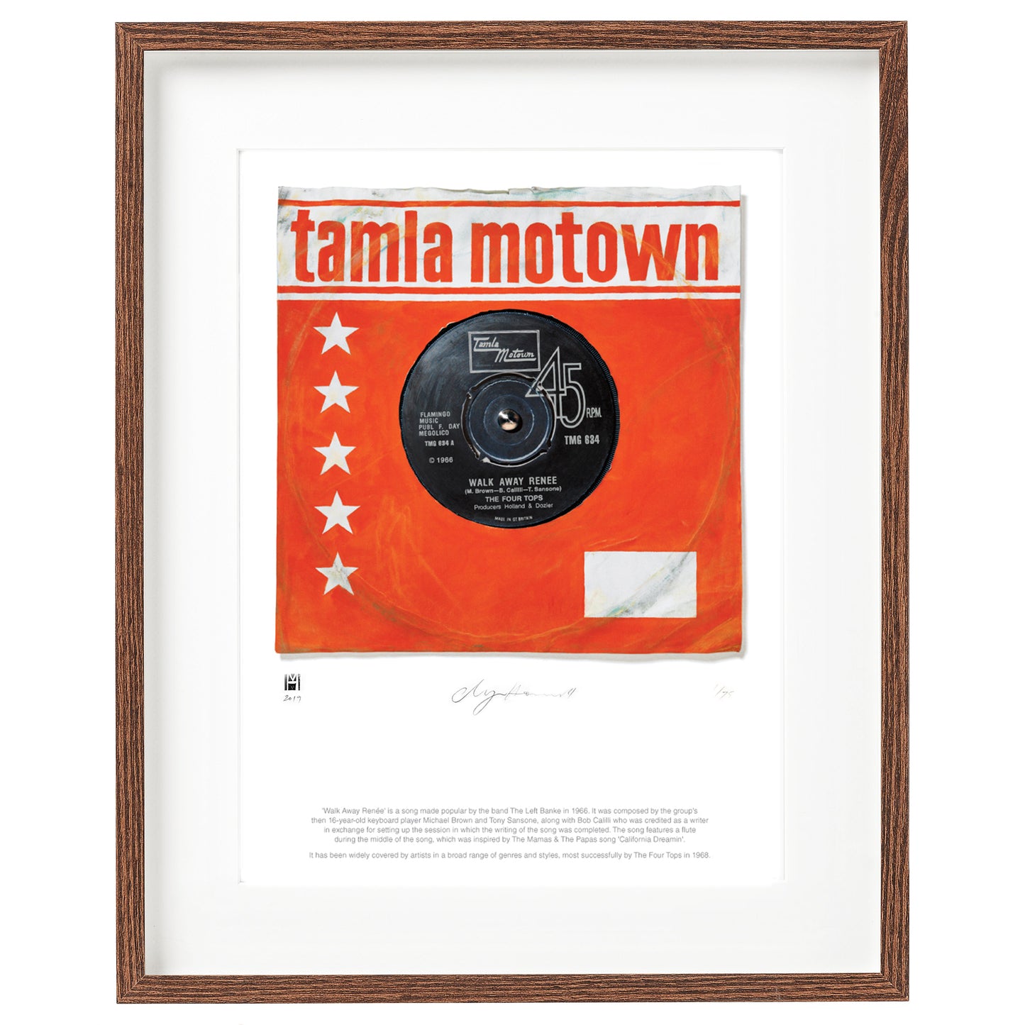 "Walk Away Renée'' by The Four Tops Limited Edition Prints of Original Painting
