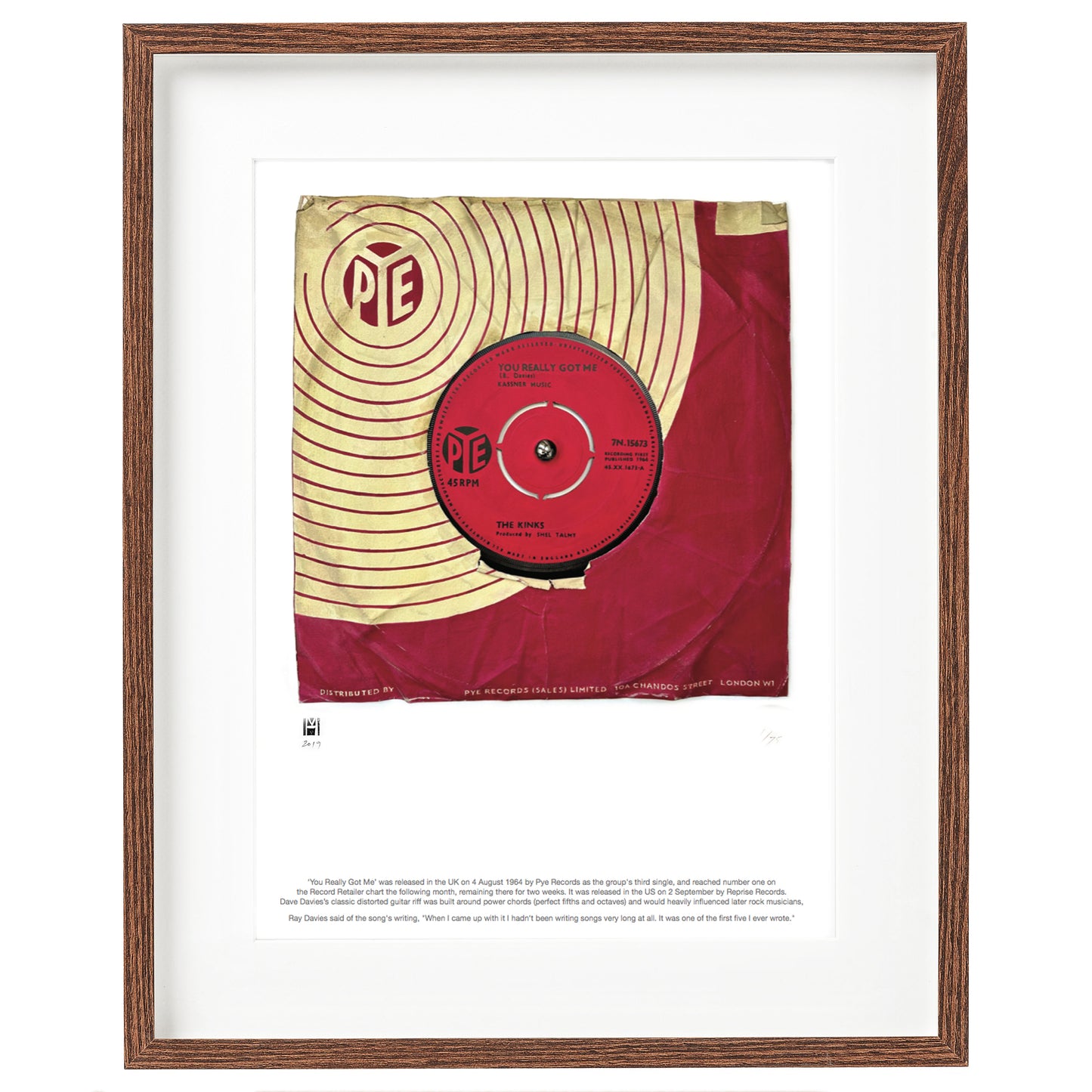 ''You Really Got Me'' by The Kinks Limited Edition Prints of Original Painting
