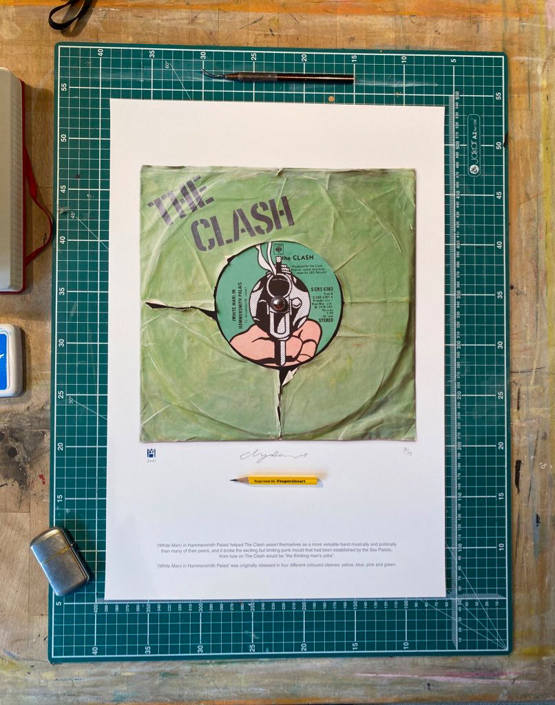 Pink Sleeve (White Man) in Hammersmith Palais The Clash Limited Edition Prints of Original Painting (Copy) (Copy) (Copy)