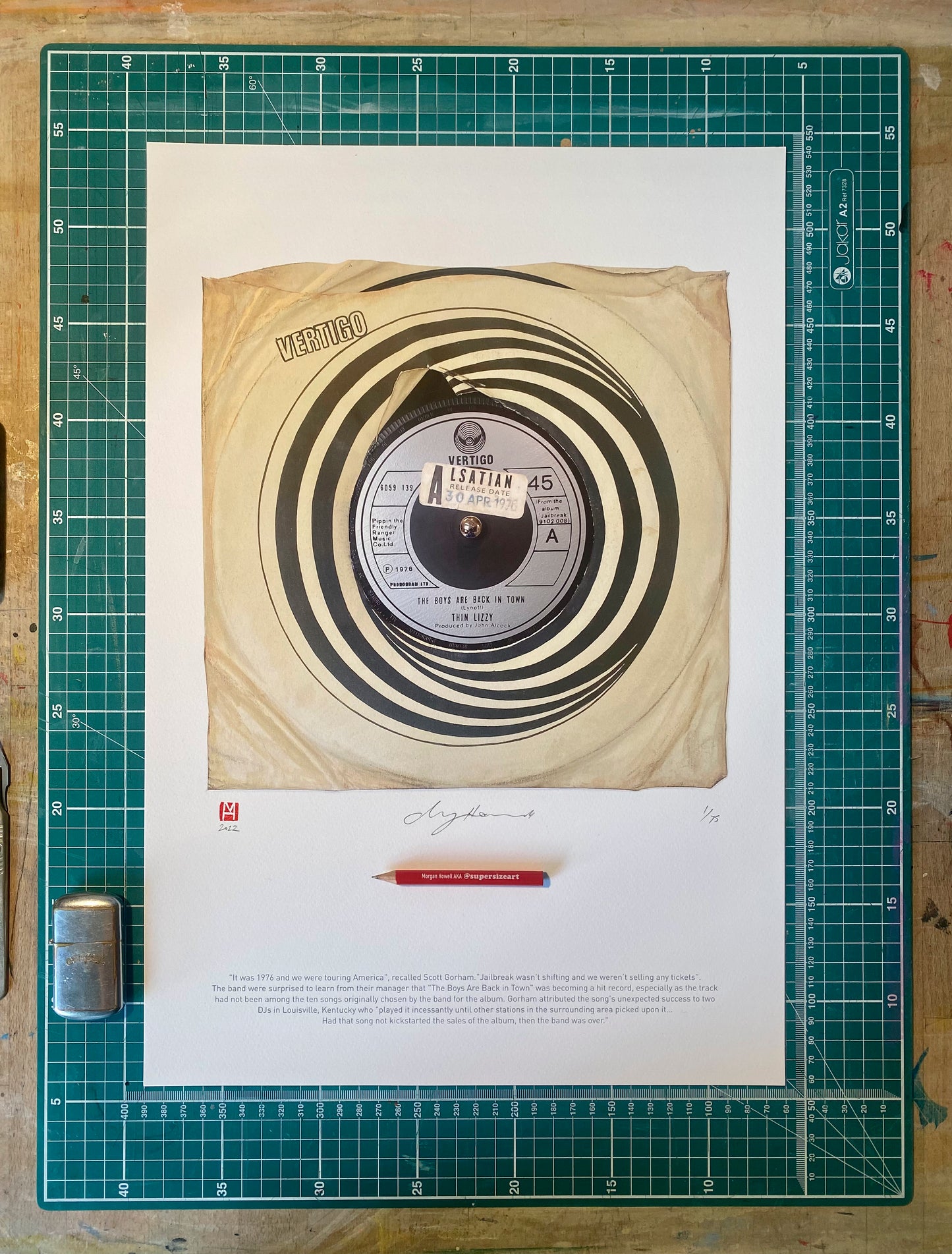 ''The Boys Are Back In Town'' by Thin Lizzy Limited Edition Prints of Original Painting