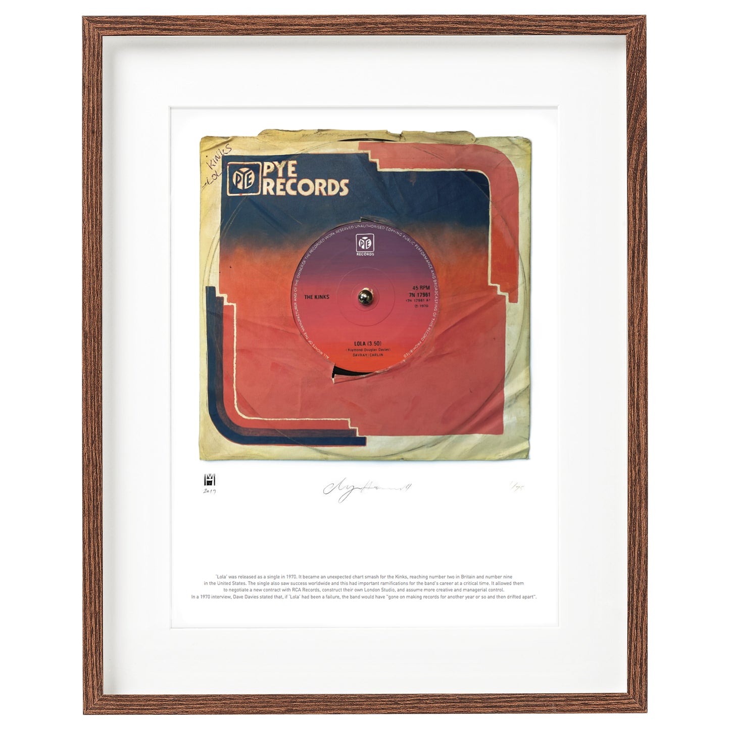 Lola by The Kinks Limited Edition Prints of Original Painting