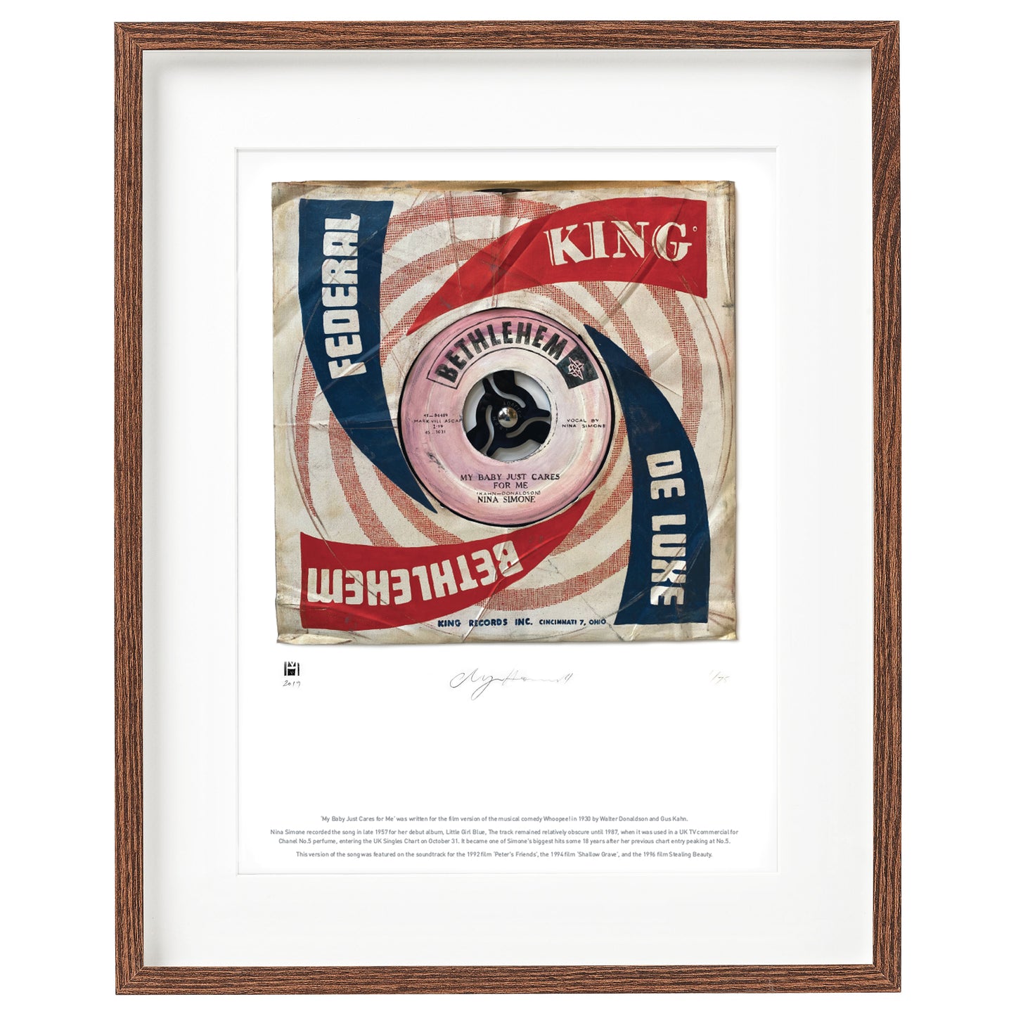 My Baby Just Cares For Me by Nina Simone Limited Edition Prints of Original Painting