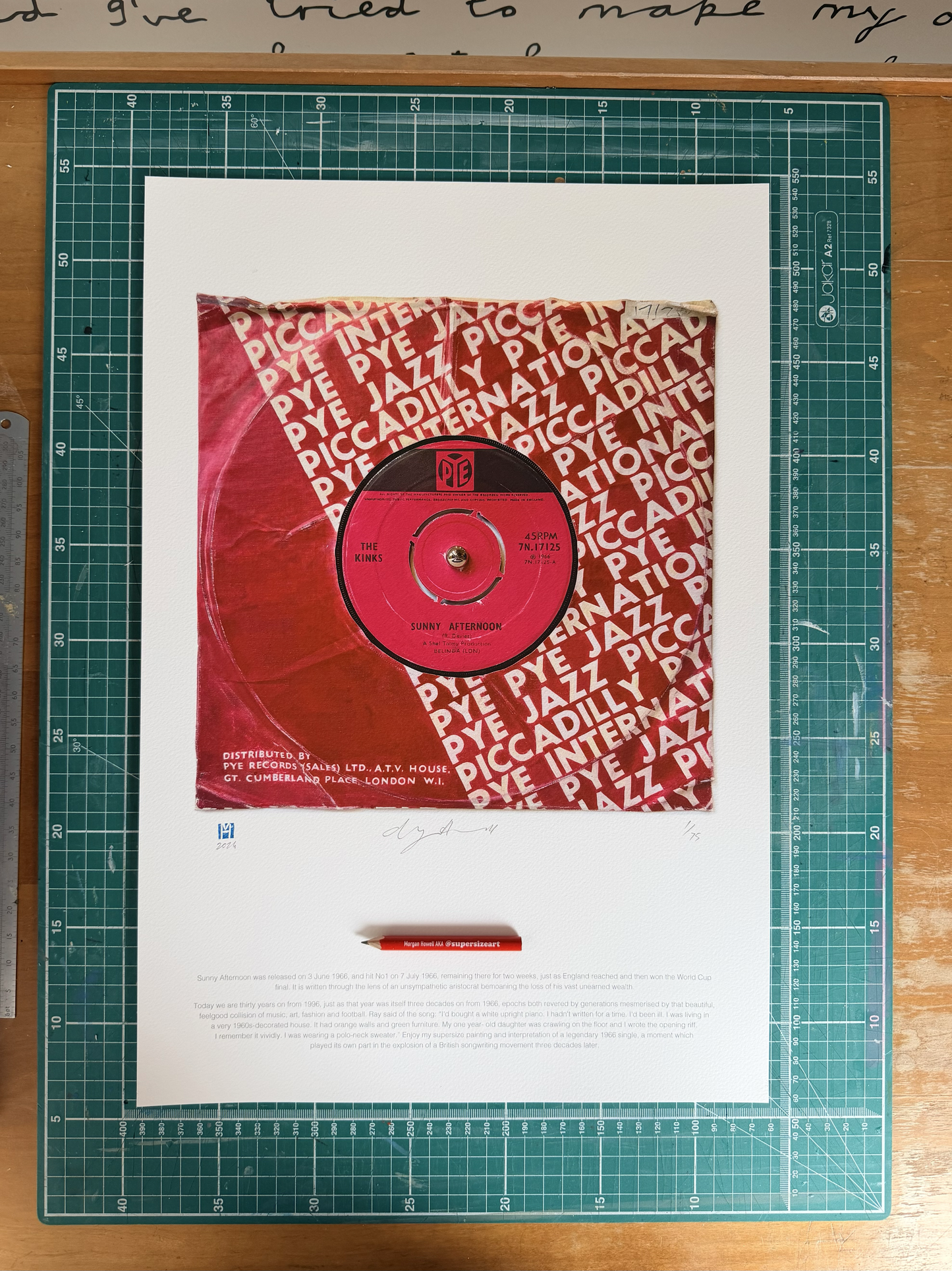 "Sunny Afternoon" by The Kinks Limited Edition Prints of Original Painting