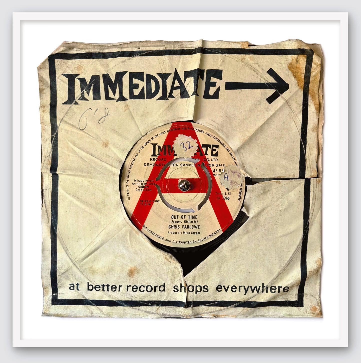 "Out Of Time" by Chris Farlowe Limited Edition Prints of Original Painting
