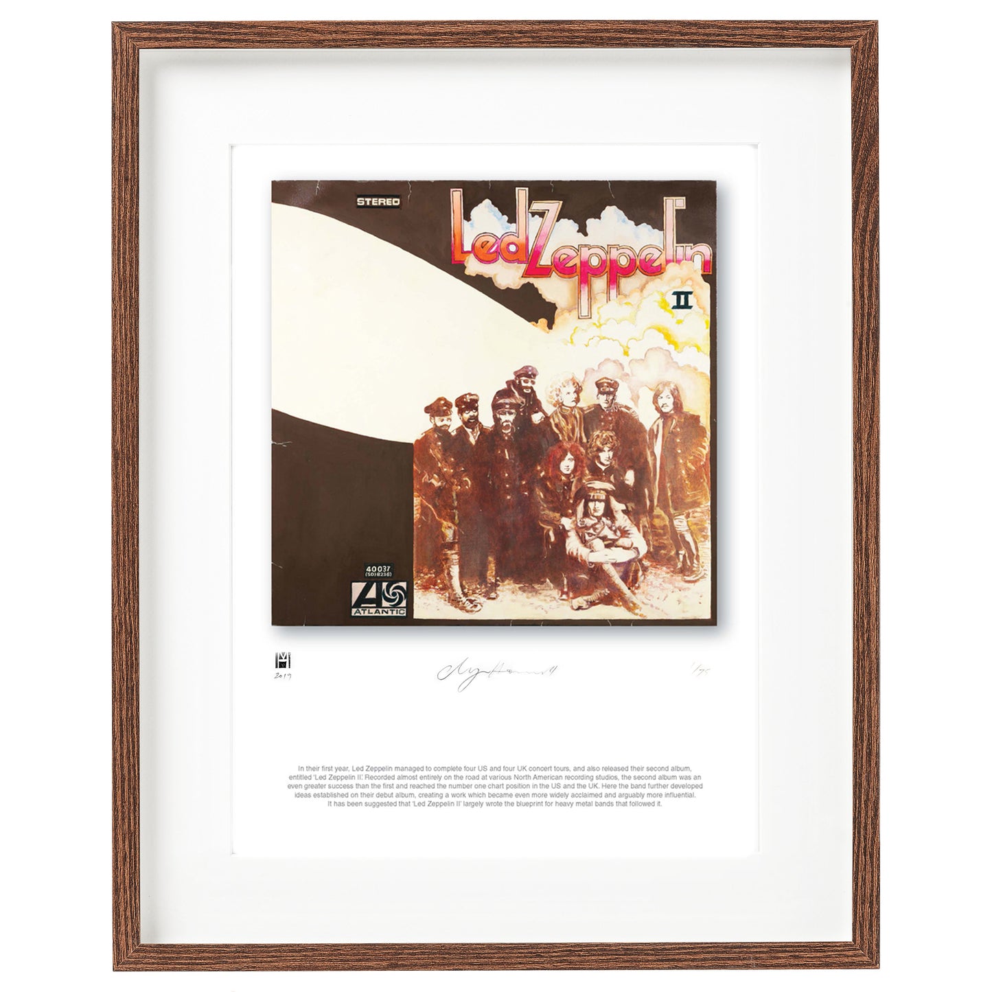 Led Zep II'' by Led Zeppelin Limited Edition Poster Prints of Original Painting