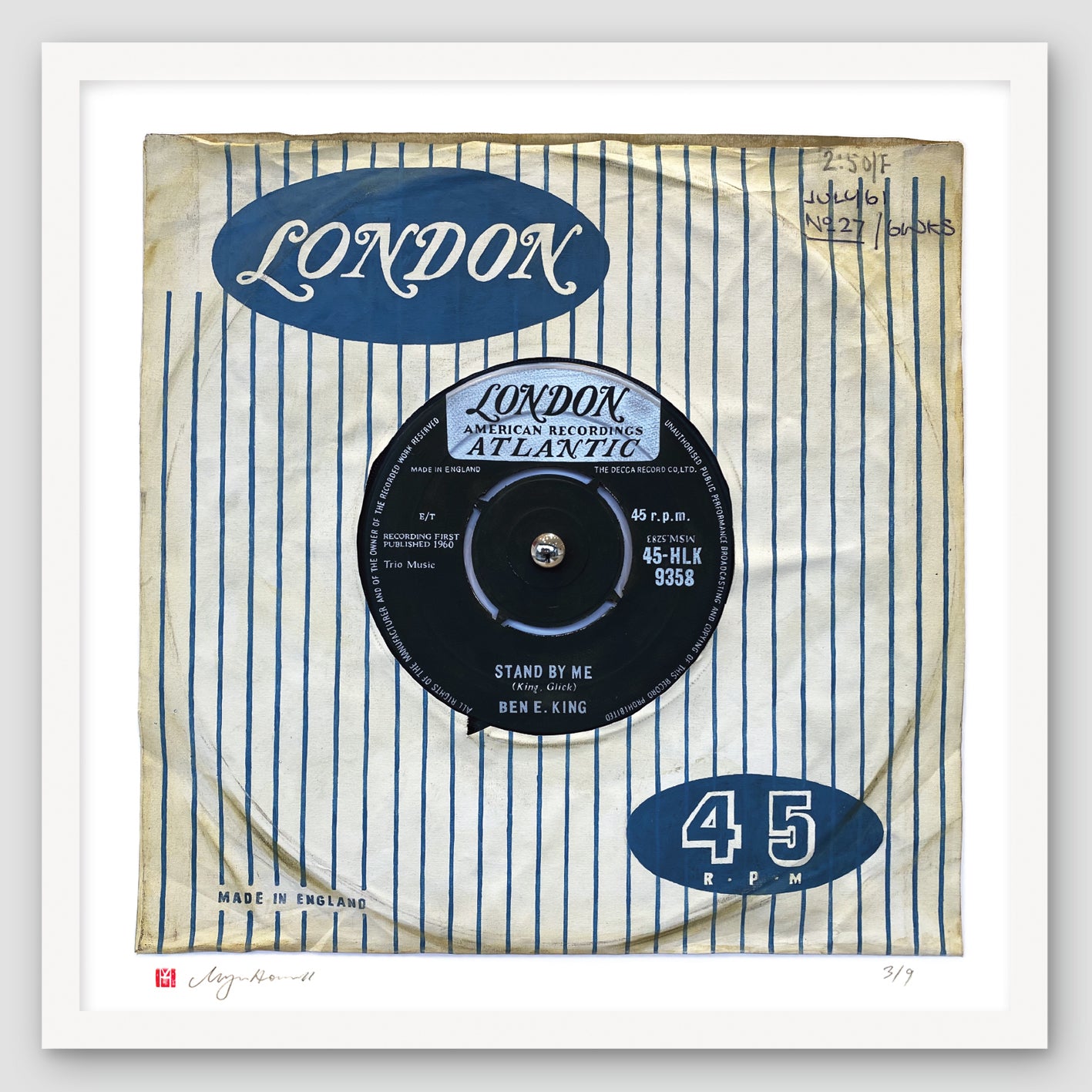 “Stand By Me" by Ben E. King Limited Edition Poster Print of Original Painting
