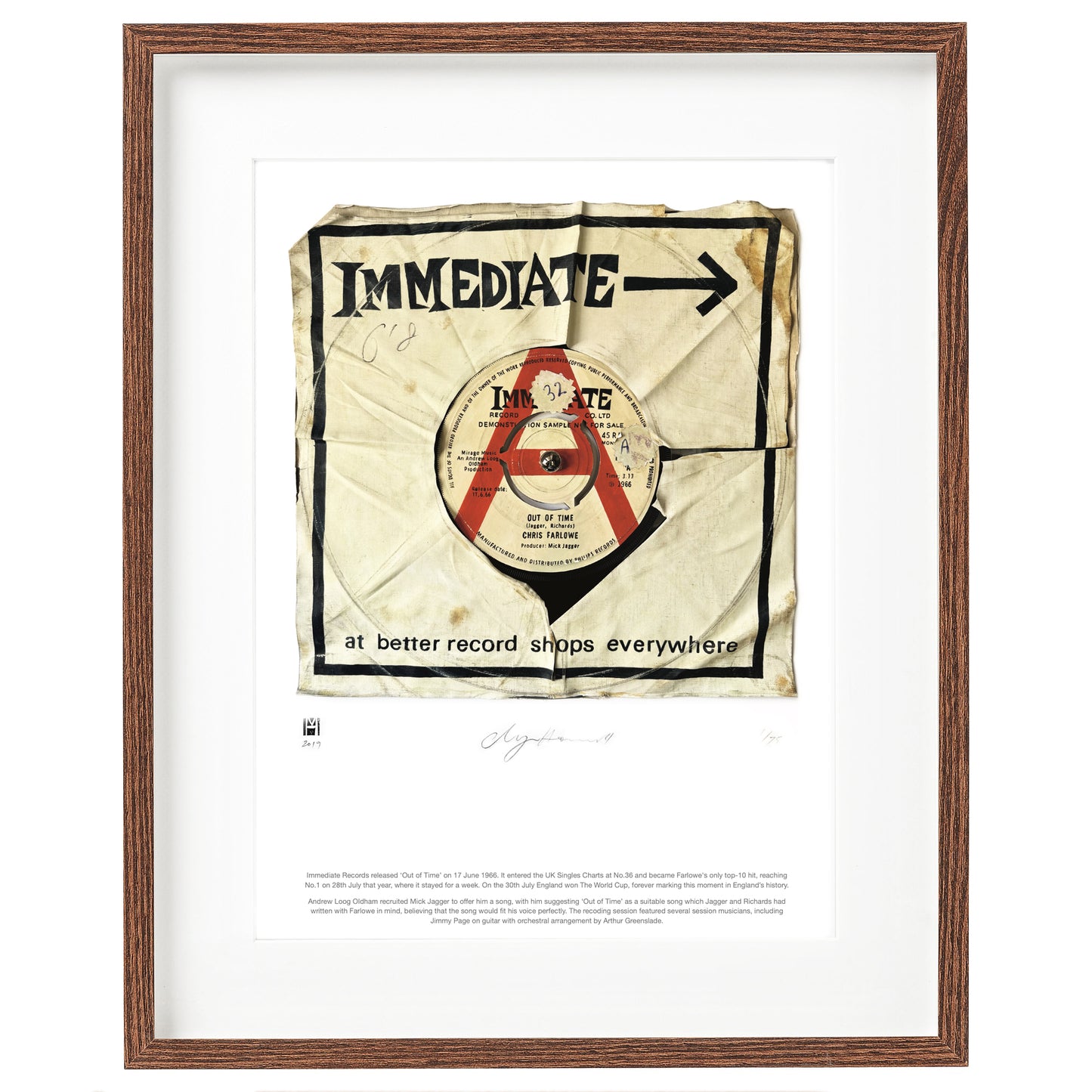 "Out Of Time" by Chris Farlowe Limited Edition Prints of Original Painting