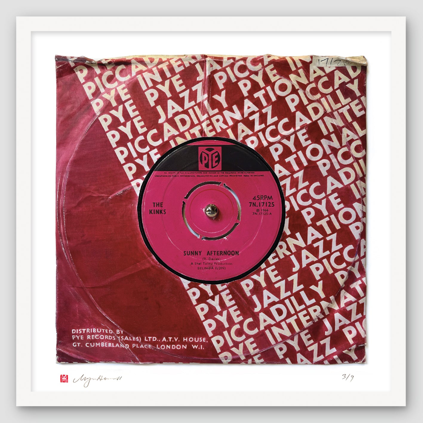 "Sunny Afternoon" by The Kinks Limited Edition Prints of Original Painting